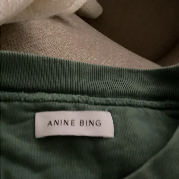 Anine Bing Green Crewneck Sweater - Picture 6 of 6